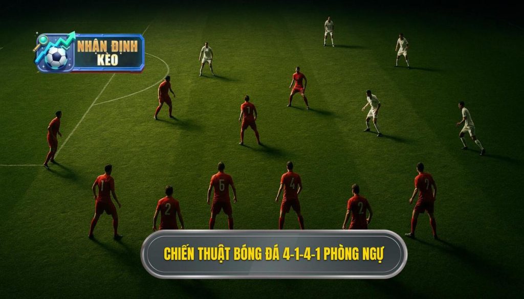 Chiến thuật bóng đá 4-1-4-1 phòng ngự