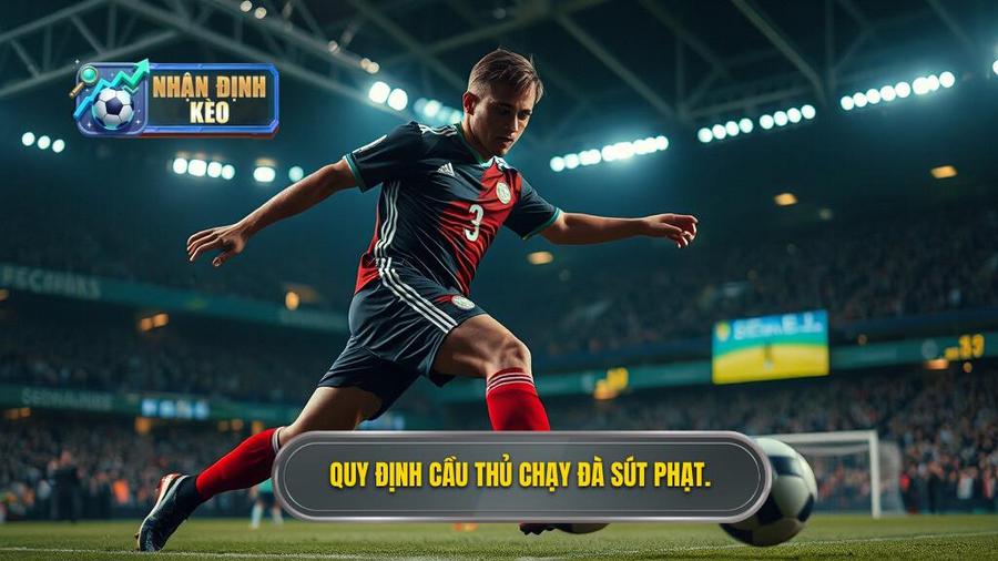 2. Cầu thủ sút phạt đền được phép làm gì trong quá trình chạy đà?