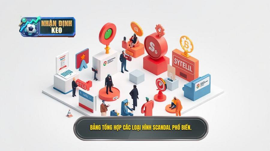 3. Bảng tổng hợp các loại hình scandal phổ biến