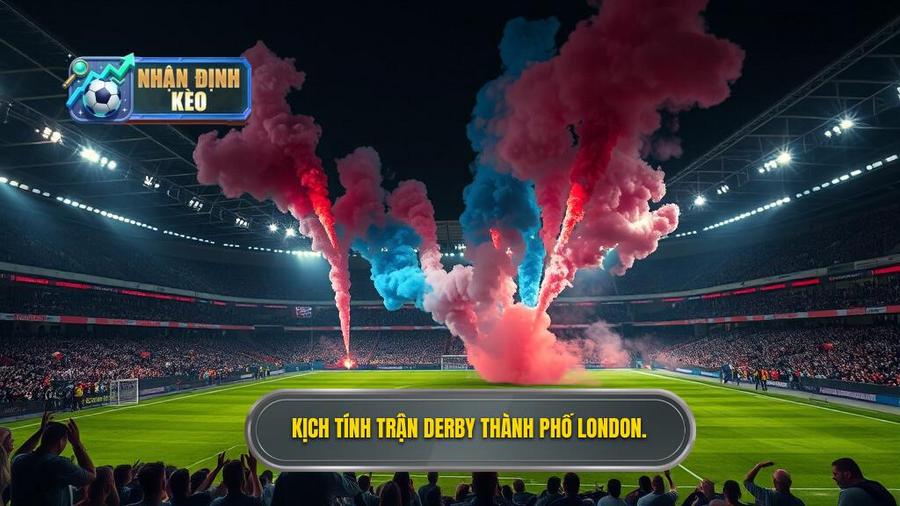 1. Kịch tính trận derby thành phố London.