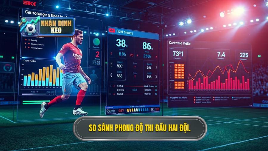 2. So sánh phong độ thi đấu hai đội.