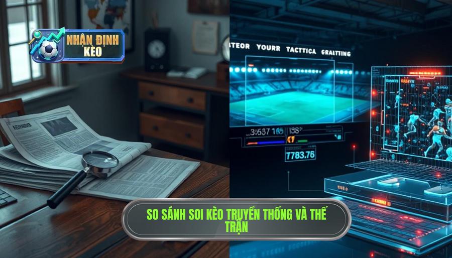 Bảng so sánh: Soi kèo truyền thống vs Soi kèo theo thế trận